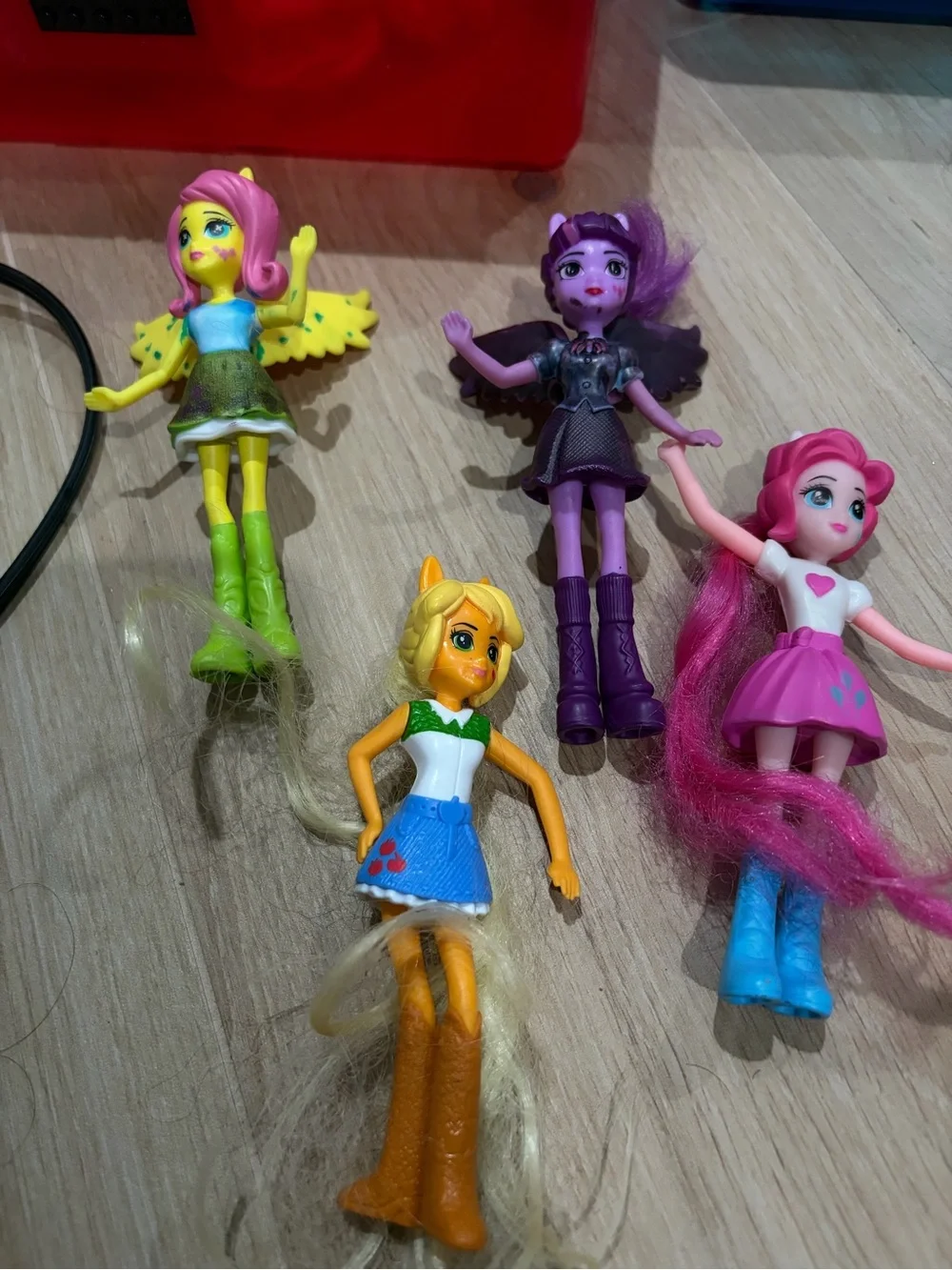 Kids Fashion Doll Set - Pink, Purple, Yellow, Green, Blue Dolls